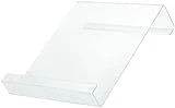 Acrylic Book Holder, Clear Book Stand for Display, Sturdy Open Book Stand for Desk, Kitchen Counter Reading Stand Book Holder for Textbook, Cookbook, Magazine, Recipe (9x11 inches)