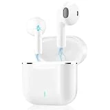 Wireless Earbuds Bluetooth 5.3 Headphones with Charging Case HiFi Stereo Sound in-Ear Earphones Built-in Mic IPX7 Waterproof Touch Control Ear Bud Auto Pairing Noise Cancelling Headset for iOS/Android