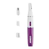 Conair All-in-1 Facial Hair Trimmer for Women, Perfect for Face, Ear/Nose and Eyebrows, Battery-Powered