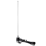 HYS Dual Band Mobile Antenna 2m/70cm VHF/UHF Ham Radio Antennas with 13ft/About 4m RG-58 Coax Cable NMO Base to PL-259 Connector for Motorola Baofeng Kenwood Car Truck Amateur Radio