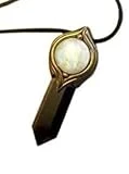 The Shield. Empath Protection Necklace with Moonstone and Black Obsidian. Psychic protection amulet. Empath Jewelry (Moonstone and Obsidian)