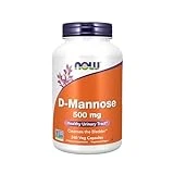 NOW Supplements, D-Mannose 500 mg, Non-GMO Project Verified, Healthy Urinary Tract*, 240 Veg Capsules