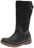 Bogs Women's Whiteout Adjustable Calf Snow Boot, Tonal Camo-Black, 8