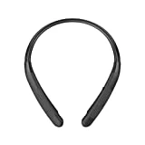 LG TONE Wireless Stereo Headset with Retractable Earbuds NP3, Black, Small