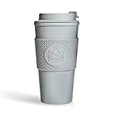 Neon Kactus - Double-Walled Coffee Cup, Reusable Coffee Cup with Resealable Lid, Food-Grade Silicone Seal and Sleeve, Insulated Coffee Tumbler, Leakproof Travel Mug, Recyclable, Forever Young, 16oz