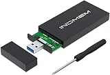 mSATA to USB 3.0 Enclosure, mSATA SSD Adapter External SSD Enclosure Conveter Case for 30x30mm 50x30mm mSATA External Solid State Drive Hard Drive (No Cable Needed)