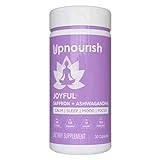 Organic Ashwagandha Saffron Supplements with Probiotics - Stress Relief, Mood Enhancer, Calm Happy Pills Support Fatigue Focus Clarity with L-Theanine, Rhodiola, Siberian Ginseng, 30 Vegan Capsules
