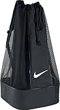 NIKE Club Team Swoosh Soccer Ball Bag - Black/Black/White, 86 x 47 x 47 cm, 164 l