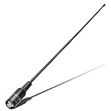 ABBREE AR-771 14.96Inch SMA-Female Dual Band VHF/UHF High Gain Soft Whip Antenna for Baofeng UV-5R(All),BF-F8HP, BF-F8TD,UV-82(All) BF-888S UV-10R BF-H6/H7 TP-8Plus UV-K5 Kenwood Two Way Radio