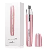 TOUCHBeauty Portable Ear Nose Hair Trimmer for Women 14500RPM Faster Motor Painless Safe Trimming System Mini Sized Battery Powered 2051