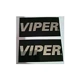 VIPER ALARM LC3 2 WAY MIRROR DECAL CUSTOM STICKER GLOSS BLACK CHROME AUTHENTIC
