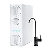 iSpring RO500AK-ORB Tankless RO Reverse Osmosis Water Filtration System, 500 GPD Fast Flow with Natural pH Alkaline Remineralization, Oil Rubbed Faucet, 2:1 Pure to Drain Ratio, White