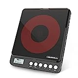 Portable CD Player with Built-in Speakers, MONODEAL Rechargeable CD Player for Car and Personal Use, Small Anti-Skip CD Player with Dual Headphone Jacks (Black)