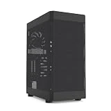 Zalman i4 ATX Mid-Tower PC Case - ATX, Micro ATX, Mini ITX Computer Case - 6 x 120mm Black Fans Pre-Installed - Full Mesh Design - Magnetic Dust Filter - 360mm Radiator Support, Black