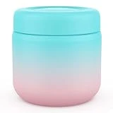 TIME4DEALS Insulated Food Jar Lunch Thermos for Kids Vacuum Stainless Food Thermos Adults Hot Lunch Bento Boxes Containers Wide Mouth Soup Thermos Leak-Proof for School Office Travel - 13.5oz - Candy