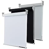 LINKCOO 100% Blackout Roller Window Shades, Window Blinds with Thermal Insulated Waterproof Fabric, Corded Roll Pull Down Shades for Home and Office (White - Width 22', Max Drop Height 79')