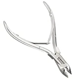 Nail Cuticle Trimmer Professional Cuticle Cutter Stainless Steel Cuticle Nippers with Sharp Blades and Double Spring Cuticle Clippers for Nail Care Pedicure Manicure Nail Tools (Silver)