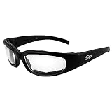 Global Vision CHICAGO- Advanced System Photochromic Sunglasses Clear to Smoke - Foam Padded Black Frame CLEAR TO SMOKE