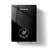 CAMPLUX Electric Water Heater 6kW, Instant Hot Water Heater 240V, On Demand Water Heater with Digital Display, Hard Wired, Black