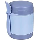 10oz Soup Thermo for Hot Food Kids,Lunch Thermo Kids Food Jar with Spoon Hot Insulated Food Containers,Leak Proof Stainless Steel Wide Mouth Lunch Food Thermo Jar for School(Denim Blue)