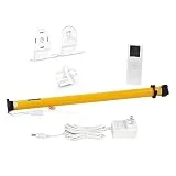 AM25 RF Solar Powered Rechargeable Battery Motor Kit Wireless Battery Operated DIY Motorized Blinds/Shades Working for 1.5' Roller Shades