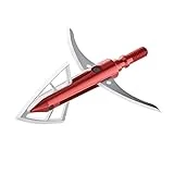 BLOODSPORT Gravedigger Extreme 4-Blade Hunting Hybrid Mechanical Broadhead with Cut-on-Contact Tip - 100 Grains | 2.25' Cutting Diameter | 3 Pack
