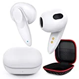 Wireless Earbuds, Bluetooth Headset Mini in-Ear Headphone Noise Canceling Deep Bass Earphone for iPhone 15 13 Pro Max Samsung A53 A54 S23 FE S22 S21 S20 Galaxy Z Flip Fold 5 4 Google Pixel 6 6a 7 7a 8