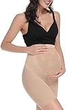 KIM S Maternity Clothes Maternity Shapewear for Dresses Maternity Shorts Maternity Panties Pregnancy Shapewear Pregnancy Must Haves Essentials Maternity Shapewear Bodysuit (Nude M)