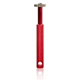 HIFROM Groove Sharpener with 6 Heads - Golf Re-Grooving Tool and Cleaner for All Irons Pitching Sand Lob Gap and Approach Wedges and Utility Clubs Red Color