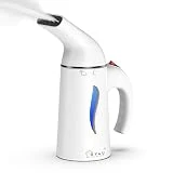 BY4U Handheld Steamer for Clothes Handheld Clothing Steamer for Garment Powerful Steamer Wrinkle Remover, Easy to Use for Home and Trave White