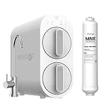 Waterdrop G2 Reverse Osmosis System with WD-MNR35 Remineralization Filter, 7 Stage Tankless RO Water Filter System, Under Sink Water Filtration System, 400 GPD, 1:1 Pure to Drain, Bundle