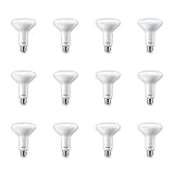 Philips LED Flicker-Free Frosted Dimmable BR30 Light Bulb - EyeComfort Technology - 650 Lumen - Soft White (2700K) - 7.2W=65W - E26 Base - Title 20 Certified - Indoor - 12-Pack