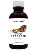 Native Vanilla - Root Beer Extract - 4 Fl Oz - Perfect for Cooking, Baking, and Dessert Crafting