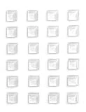Mymazn Fridge Magnets Refrigerator Magnets for Fridge Cute Glass Magnets Decorative Kitchen Office (White)