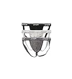 papi mens 3-pack Jockstrap, Athletic Supporter, Breathable Male Workout Underwear Pack of 3, Black/Charcoal/Heather Grey, Medium US