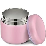 8oz Soup Thermo for Hot Food Kids,Wide Mouth Insulated Vacuum Food Container Lunch Thermo Kids Food Jar,Leak Proof Stainless Steel Lunch Food Thermo Jar-Pink