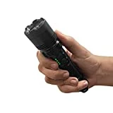 GUARD DOG SECURITY LightSafer Stun Gun with LED Flashlight - Police Strength Stun Gun with Concealed Prong Technology - Rechargeable with Charging Indicator (Black)