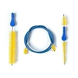 MusicNomad Premium 3 pc. Trumpet Brush Cleaning Kit: Mouthpiece, Valve & Snake Brush with Storage Bag (MN765)