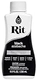 Rit Dye 88150 All Purpose Liquid Dye, Black, 8 Fl Oz