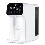 iSpring RCD100 5-Stage Countertop Reverse Osmosis System, Instant Hot RO Water Dispenser with UV, 2.5:1 Pure to Drain, 100 GPD Portable Water Filtration System, 4 Temperature Options, Plug and Play