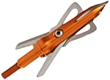 RAGE Crossbow X, 2-Blade Archery Arrow Broadhead, 100 or 125 Grain with Shock Collar Technology (3-Pack)