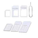 Relkin Nano SIM Card Adapter 4 in 1 Converter Kit to Micro/Standard for All Mobile Devices 2pcs
