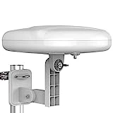 1byone Outdoor TV Antenna 360° Omni-Directional Reception Long 100+ Miles Range Enhance VHF&UHF 4K Ready HDTV Antenna with Added Stability for Outdoor/Attic/RV Use - 39ft RG6 Coax Cable