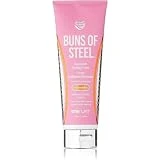 SteelFit Buns of Steel - Maximum Toning Cream - 8 fl oz - Heat Activated Thermogenic Tightening Cream for Stomach and Thighs - Intenslim, Keratoline, Caffeine to Help Reduce Cellulite & Stretch Marks