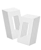 Bates- Decorator Wall Plate, 10 Pack, 1 Gang Wall Plate, Light Switch Cover, Outlet Covers Wall Plate, Switch Plate Covers, Switch Plates and Outlet Covers, White Outlet Covers, Outlet Wall Plate
