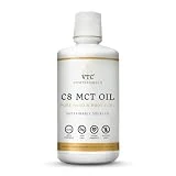VitaTradingCo C8 MCT Oil 100% Pure 32 oz | Keto and Paleo | Caprylic Acid | Clean Energy | Healthy Fat | Sustainably Sourced and Non-GMO | 64 Servings