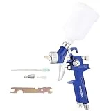 ENDOZER General Purpose Mini HVLP Spray Guns Auto Car Detail Paint Sprayer Spot Repair with 0.8mm Nozzle 125CC