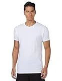 Hanes Men Hanes Men's Cotton Undershirt,Moisture-Wicking Crew Tee Undershirts,Multi-Packs Available, brand is Hanes,variation theme is Number_of_items that is 3,Color that is 3 Pack-White,Size Medium