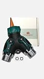 Hose Splitter 2 Way Heavy Duty - Outdoor Faucet Splitter, Outdoor Spigot Hose Splitter - Garden Hose Splitter 2 Way Heavy Duty, Hose Bib Splitter