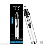 Ginity Nose Hair Trimmer for Men Women, 2023 Painless USB Rechargeable Ear Nose Hair Trimmer Clipper, Professional IPX7 Waterproof Dual Edge Blades Nasal Trimmer Nose Clippers for Easy Cleansing
